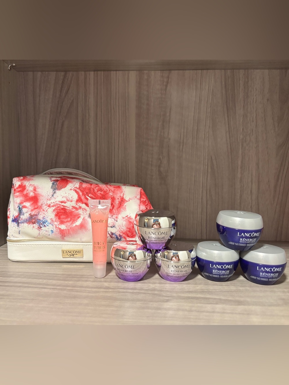 Lancôme Rénergie Face Cream 90ml ➕Juicy Tubes Lip Gross 15ml➕Beautiful pouch